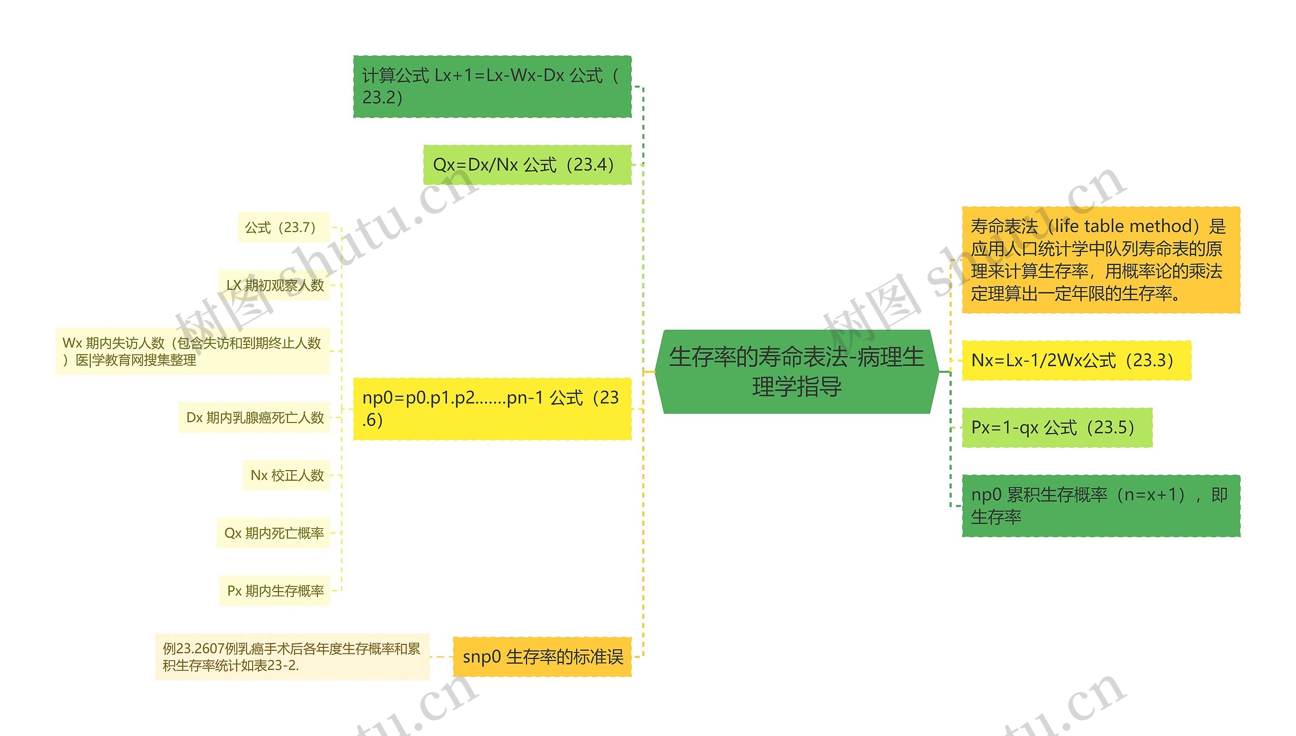 生存率的寿命表法-病理生理学指导