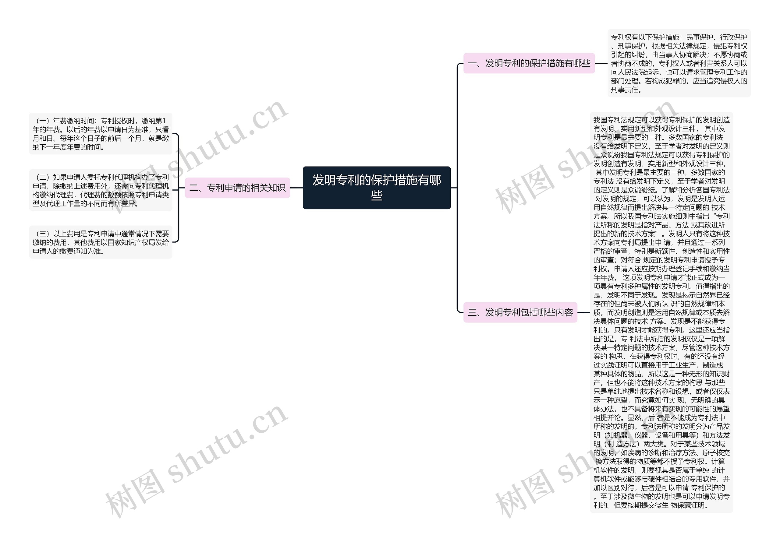 发明专利的保护措施有哪些思维导图