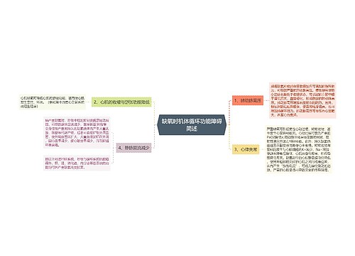 缺氧时机体循环功能障碍简述