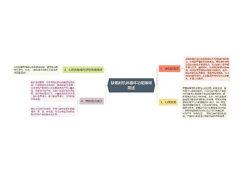 缺氧时机体循环功能障碍简述