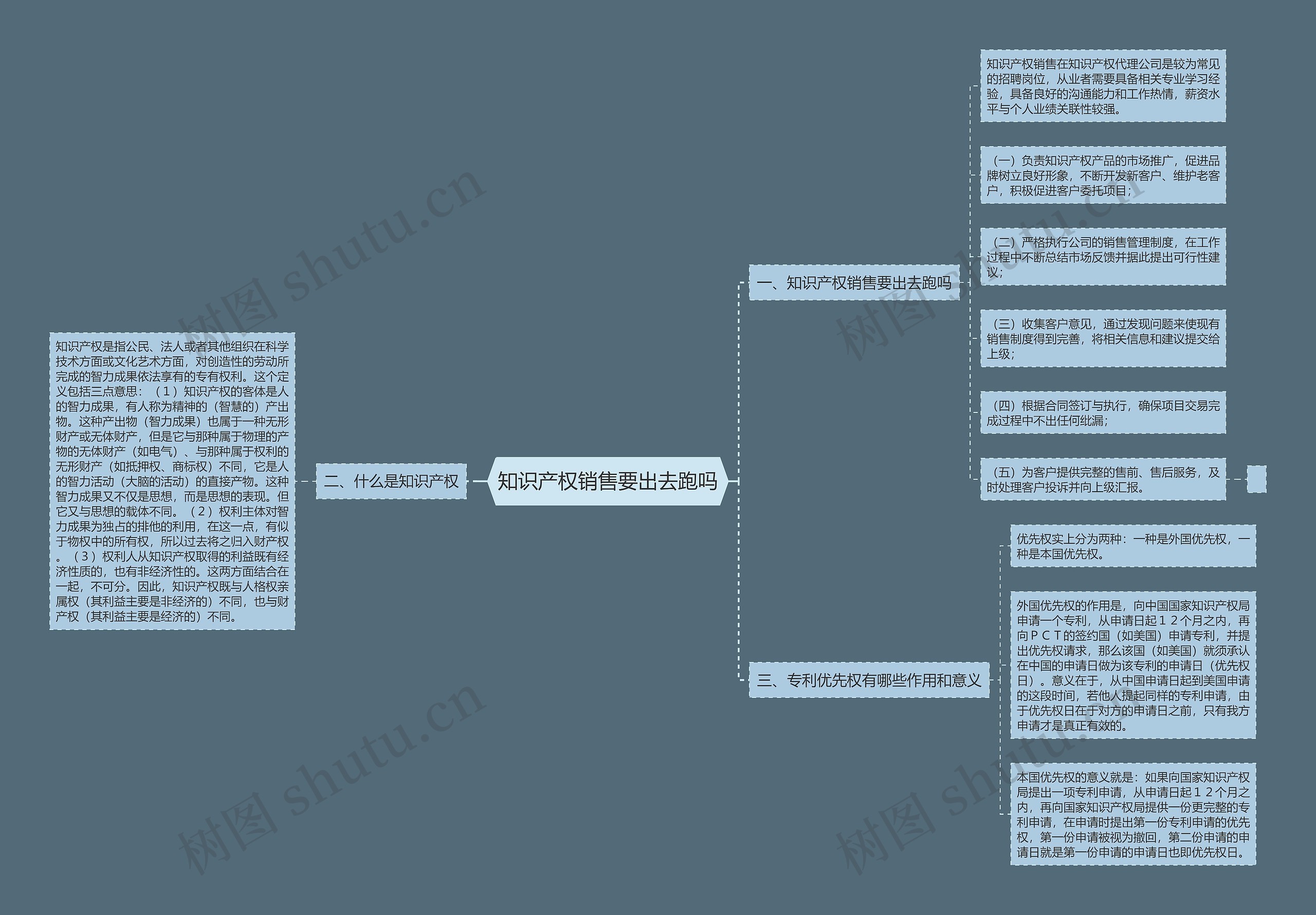 知识产权销售要出去跑吗思维导图