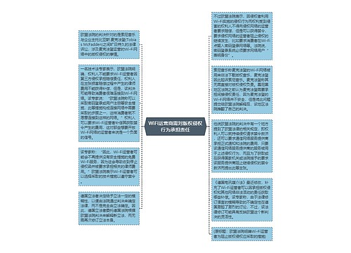 WiFi运营商需对版权侵权行为承担责任