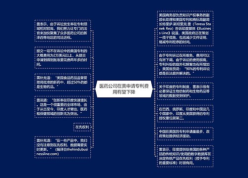 医药公司在美申请专利费用有望下降