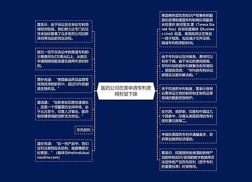 医药公司在美申请专利费用有望下降