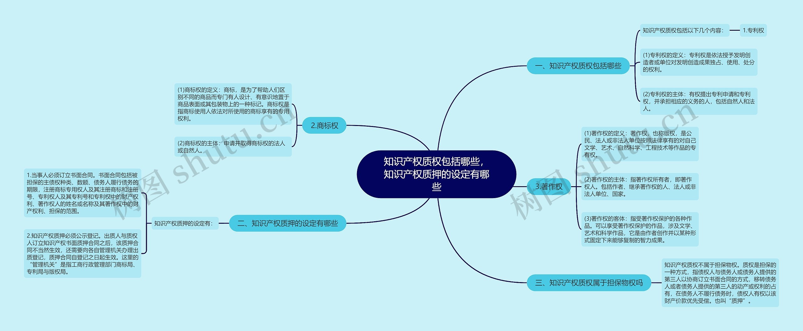 知识产权质权包括哪些，知识产权质押的设定有哪些思维导图