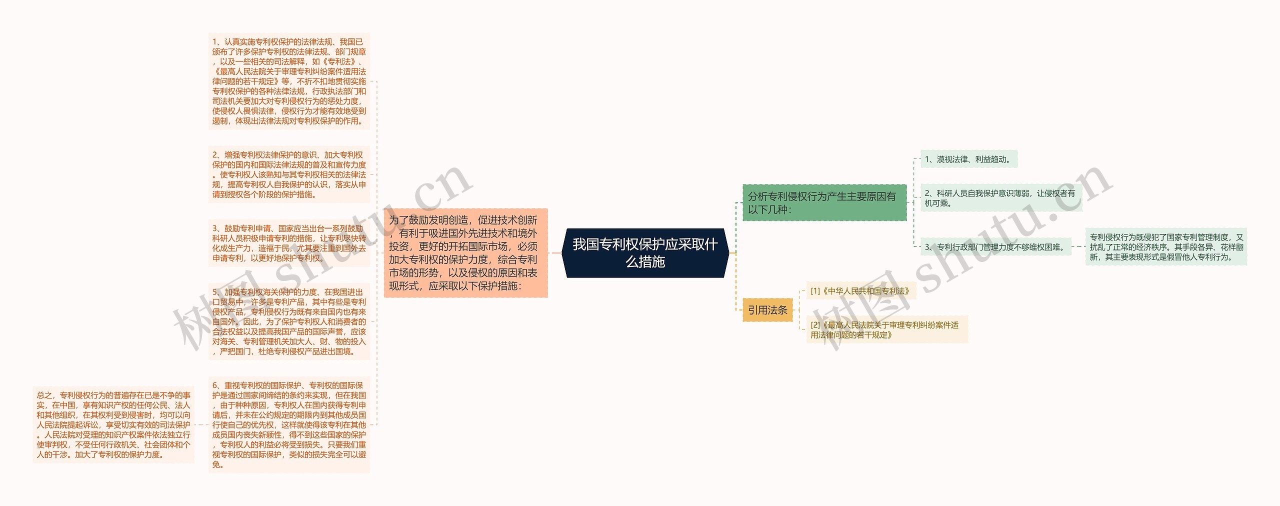 我国专利权保护应采取什么措施思维导图