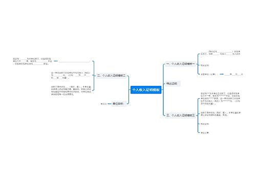 个人收入证明模板