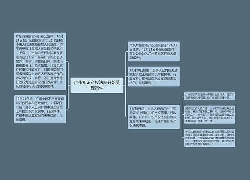 广州知识产权法院开始受理案件