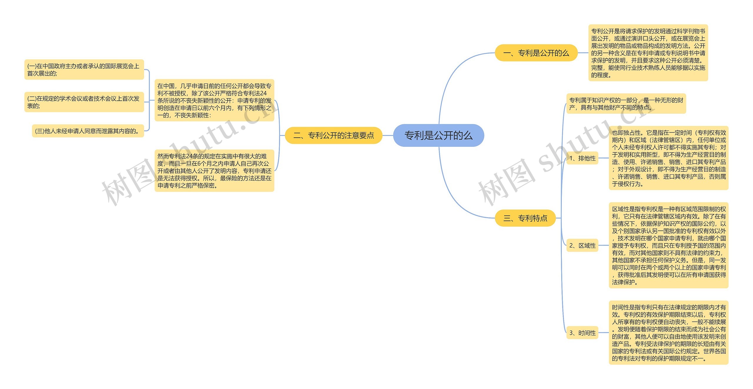 专利是公开的么思维导图