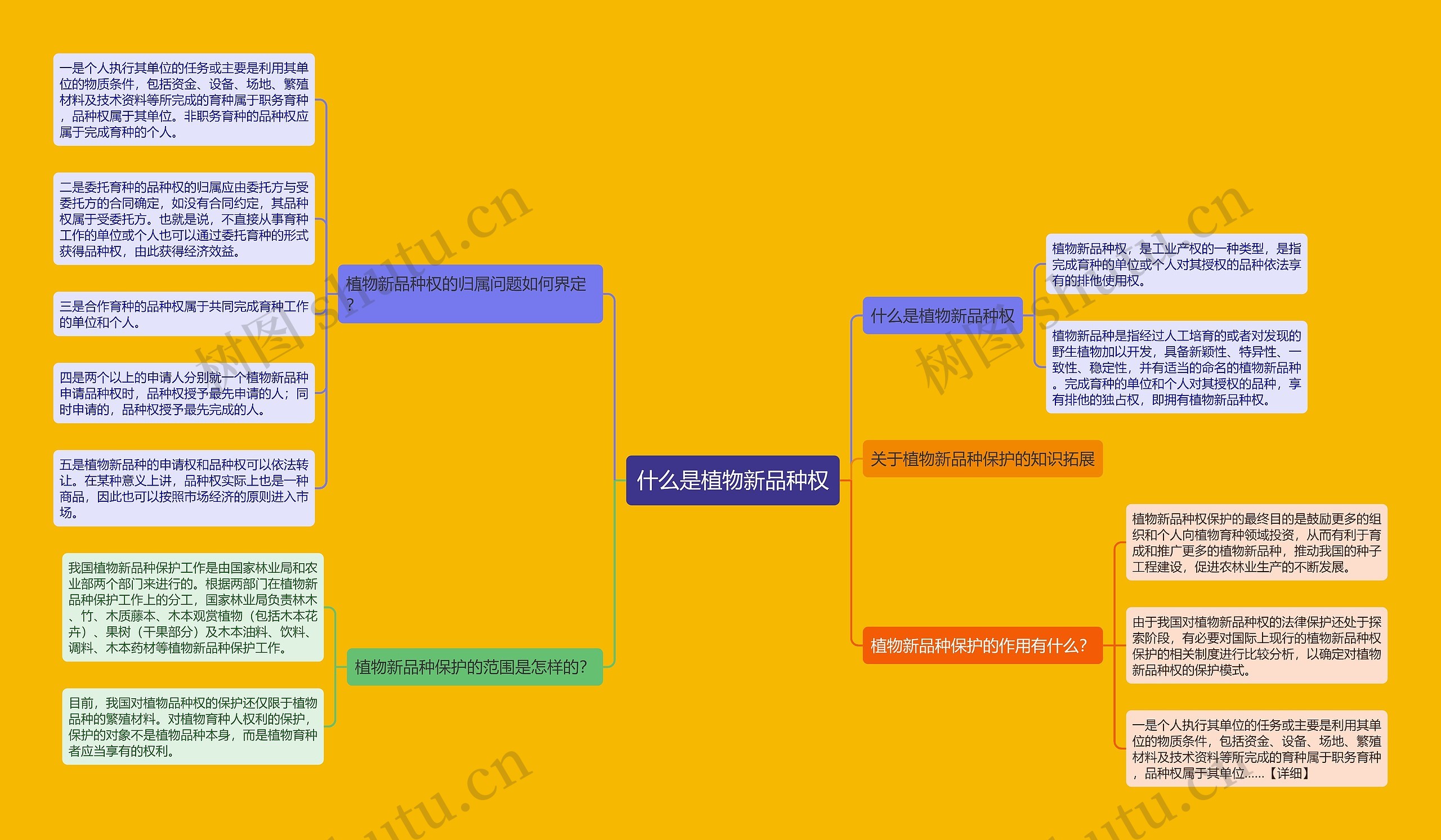 什么是植物新品种权思维导图