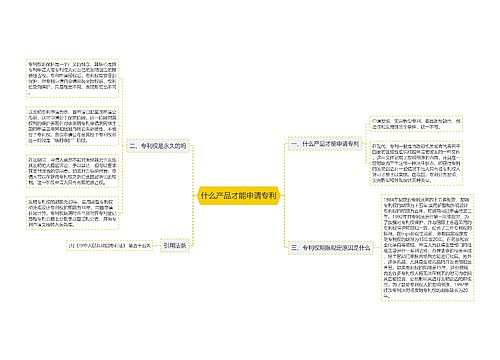 什么产品才能申请专利