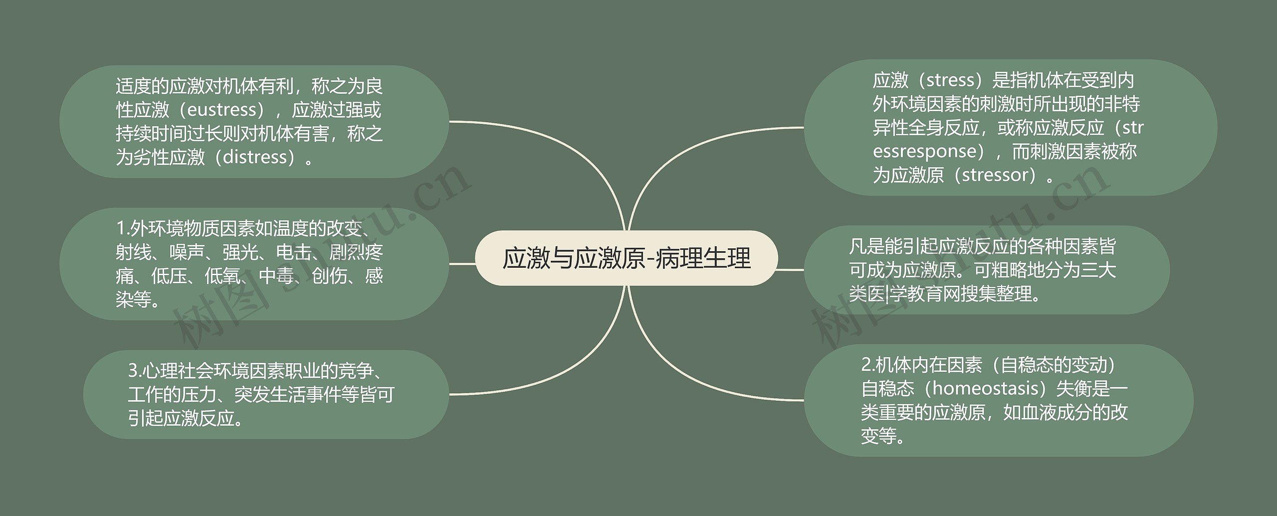 应激与应激原-病理生理思维导图