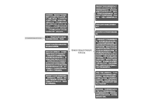 现有技术结合的可能性和可预见性