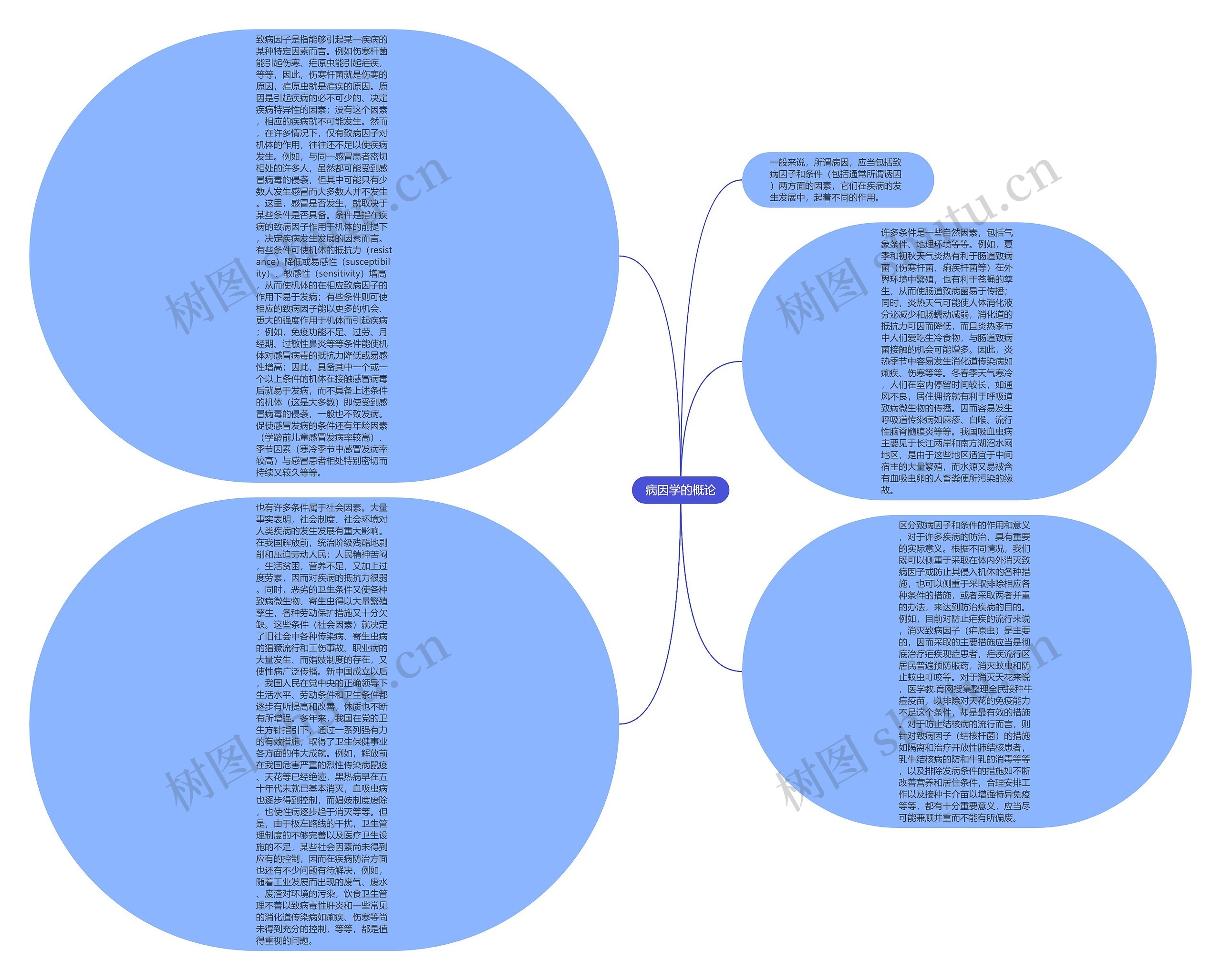 病因学的概论思维导图