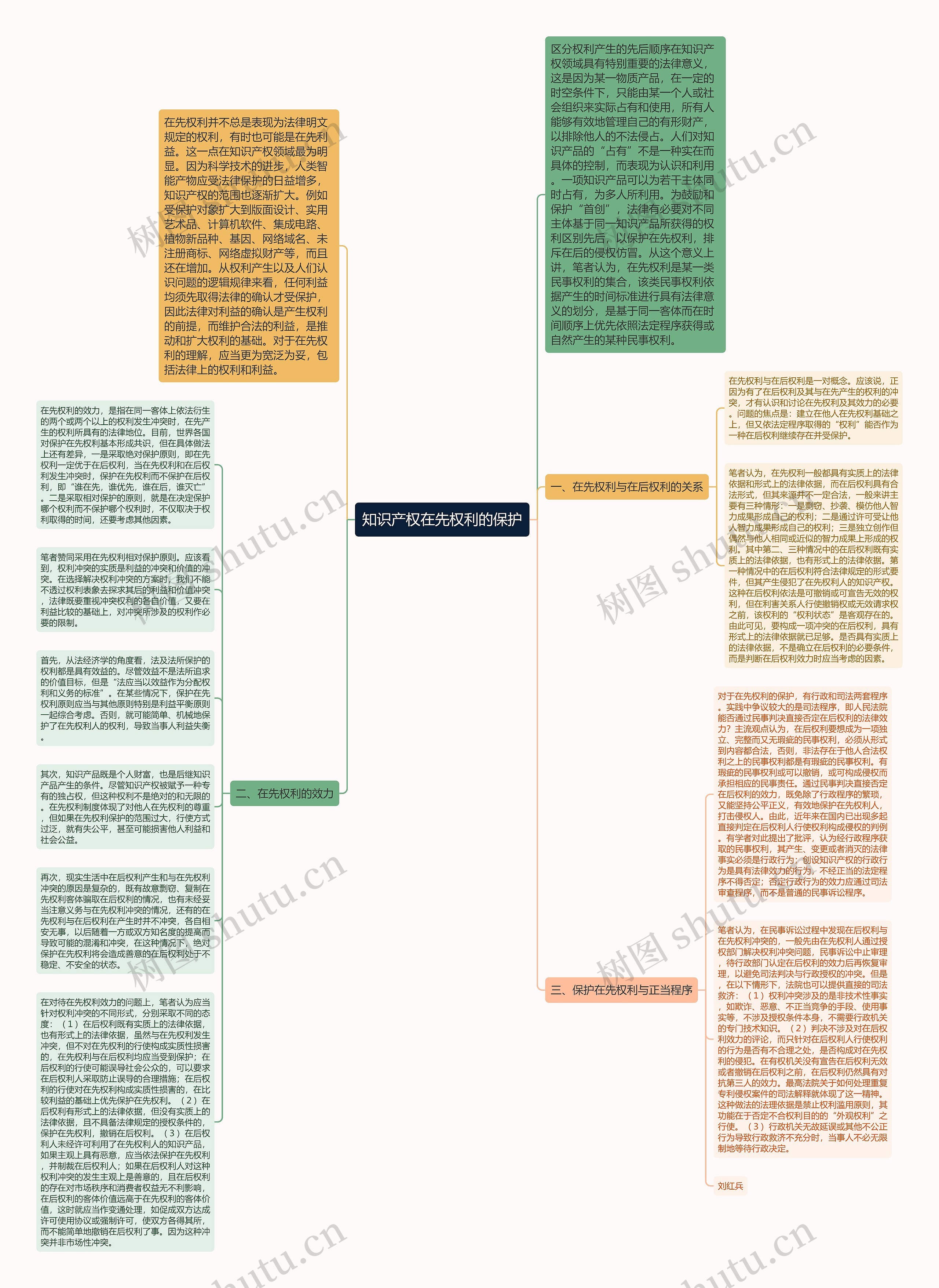 知识产权在先权利的保护思维导图