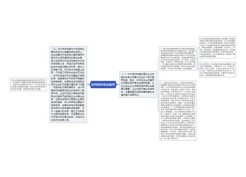 如何保护商业秘密