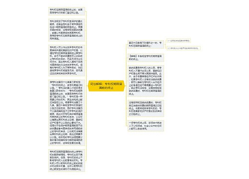 司法解释：专利权期限届满前的终止