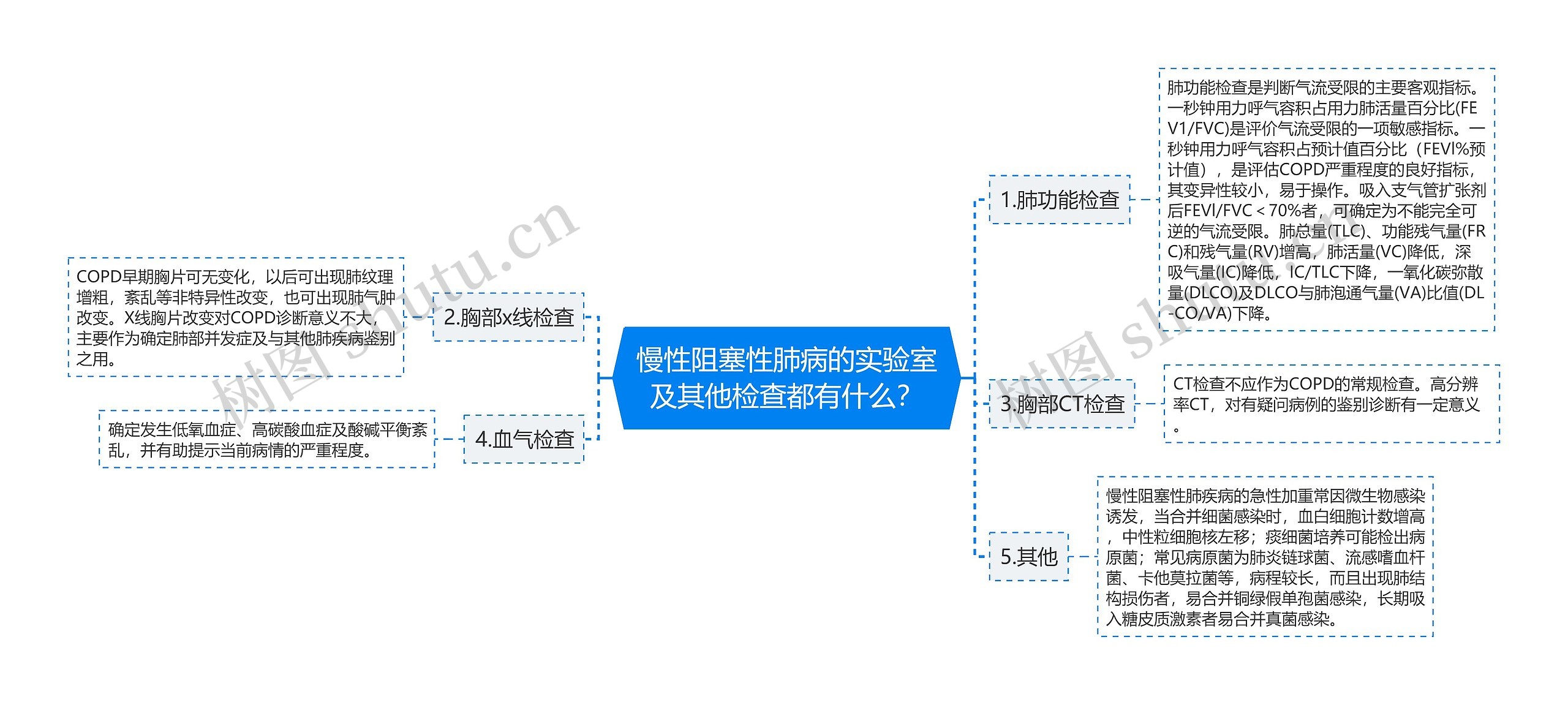 慢性阻塞性肺病的实验室及其他检查都有什么？