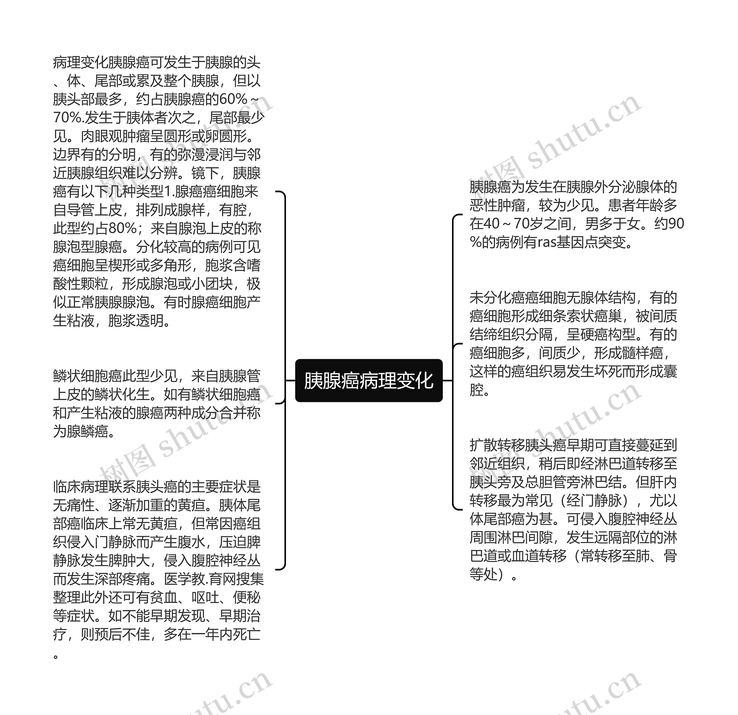 胰腺癌病理变化思维导图