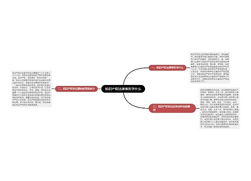 知识产权法律事务学什么