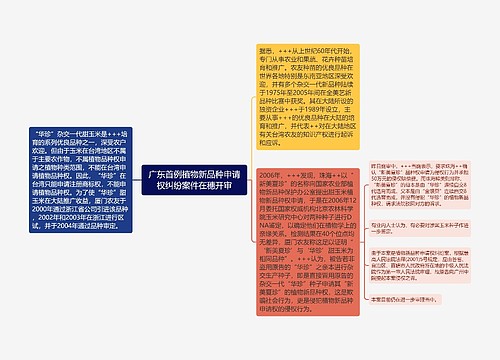 广东首例植物新品种申请权纠纷案件在穗开审