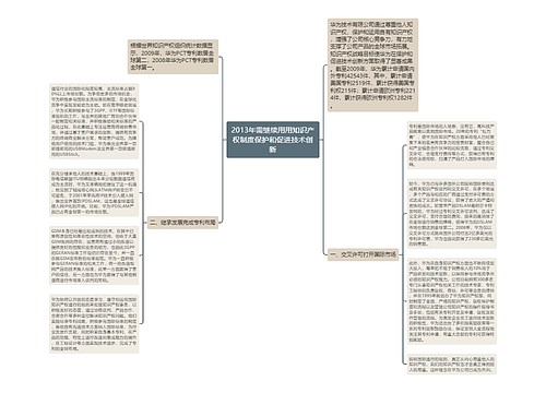 2013年需继续用用知识产权制度保护和促进技术创新