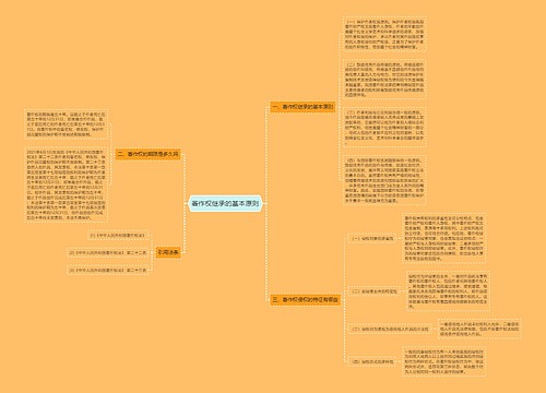 著作权继承的基本原则