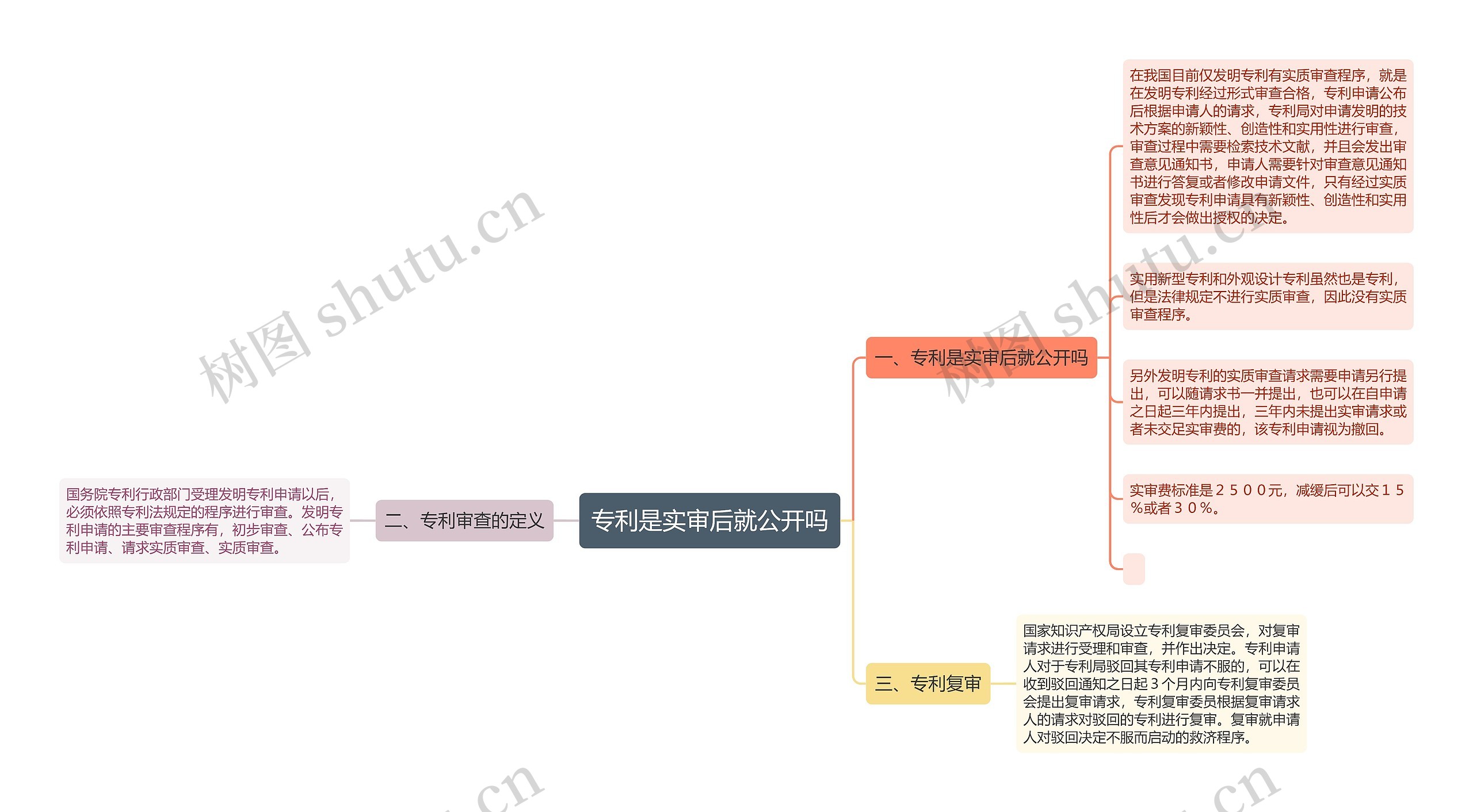 专利是实审后就公开吗思维导图