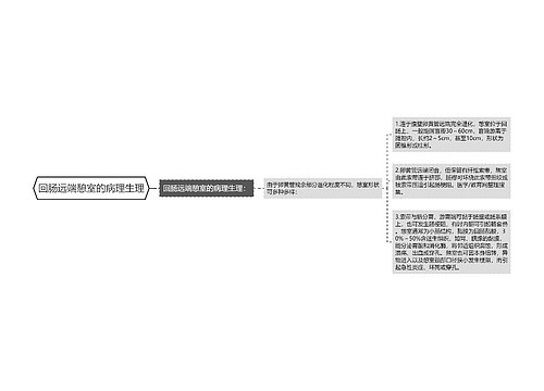 回肠远端憩室的病理生理