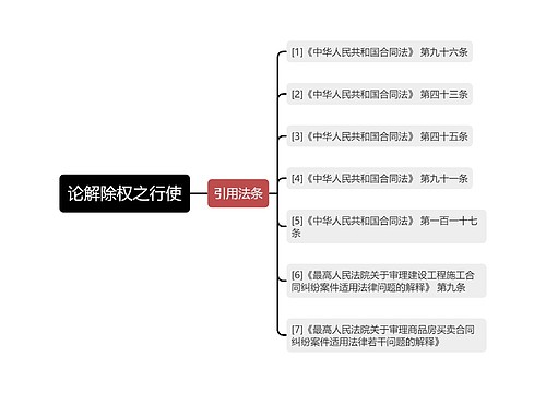 论解除权之行使