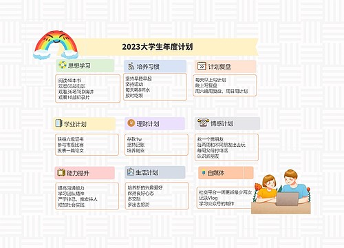 2023大学生年度计划