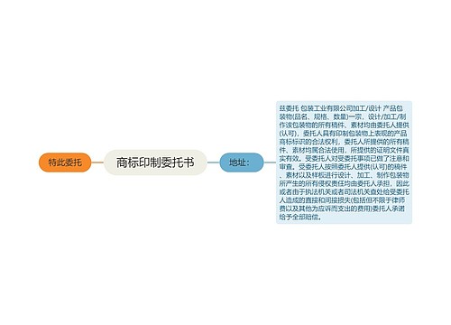 商标印制委托书