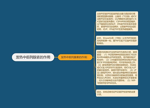发热中前列腺素的作用