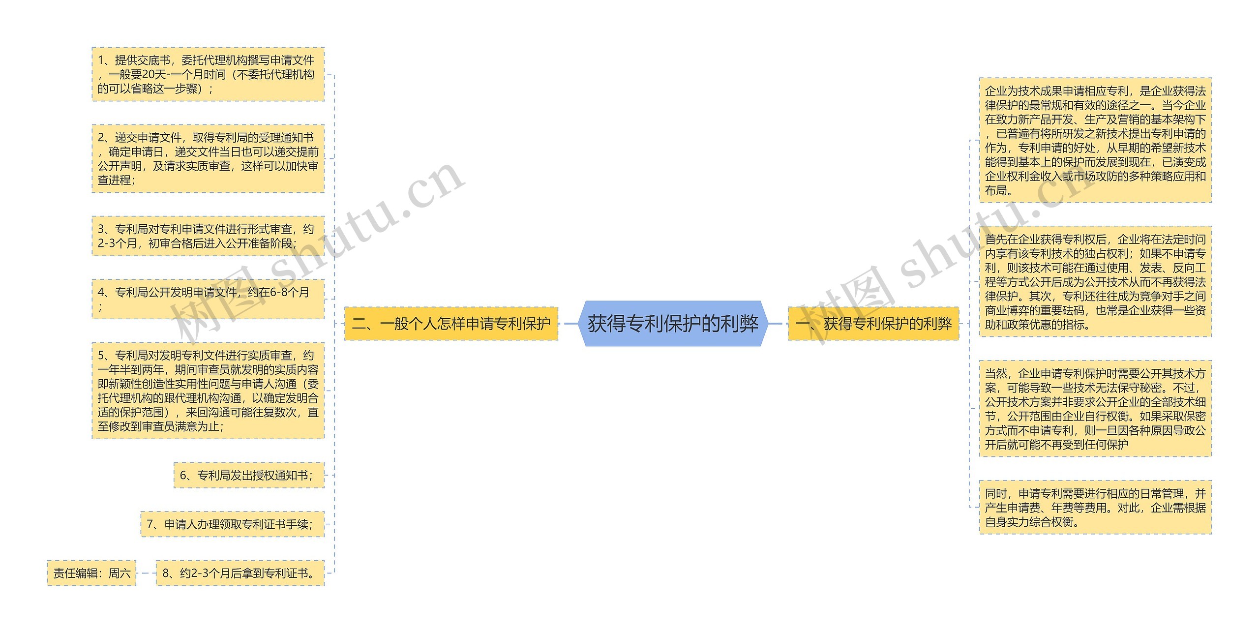 获得专利保护的利弊思维导图