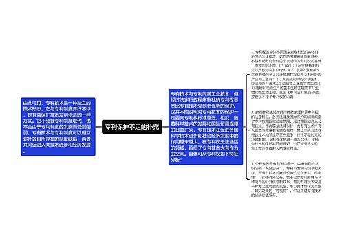专利保护不足的补充