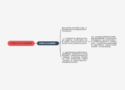 应激和内分泌功能障碍