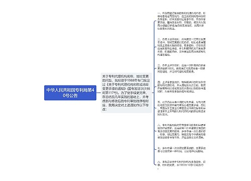 中华人民共和国专利局第40号公告