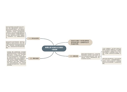 病理生理 疾病发生发展的一般规律