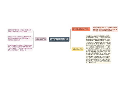 降主动脉瘤临床治疗