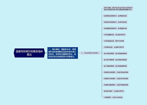 血液有形成分检查及临床意义