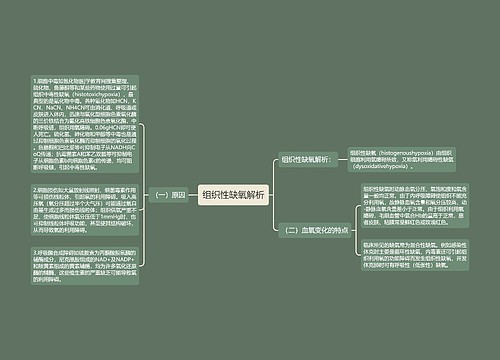组织性缺氧解析