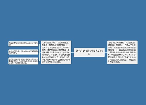 休克引起细胞膜损害的原因