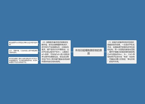 休克引起细胞膜损害的原因