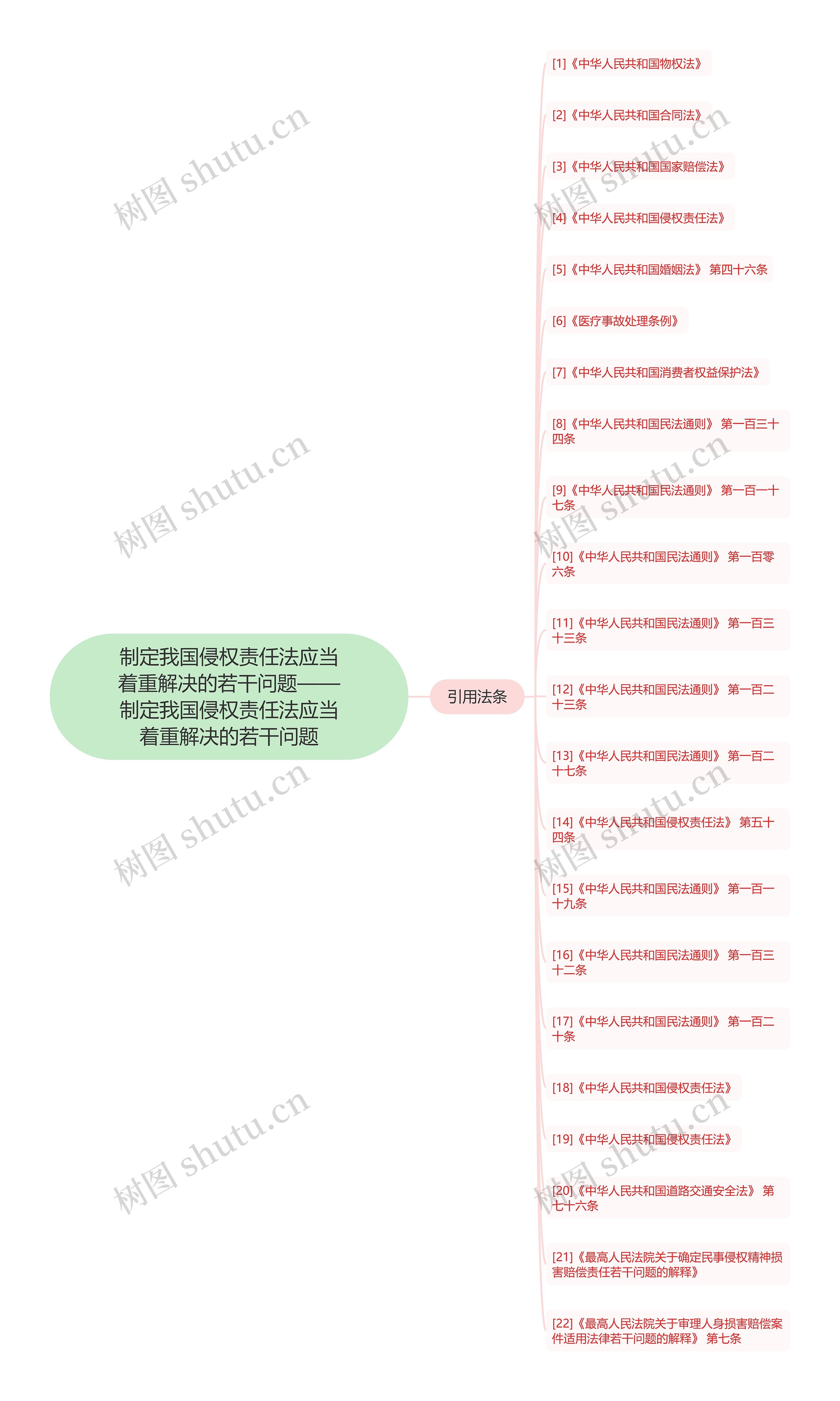 制定我国侵权责任法应当着重解决的若干问题——制定我国侵权责任法应当着重解决的若干问题思维导图