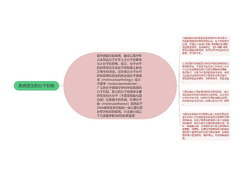 疾病发生的分子机制