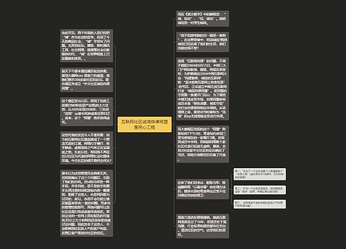 互联网社区诚信自律同盟是民心工程