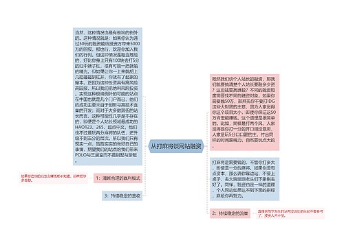 从打麻将谈网站融资