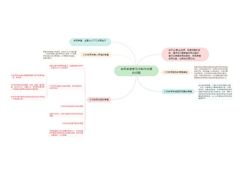 合同审查意见书制作依据的问题