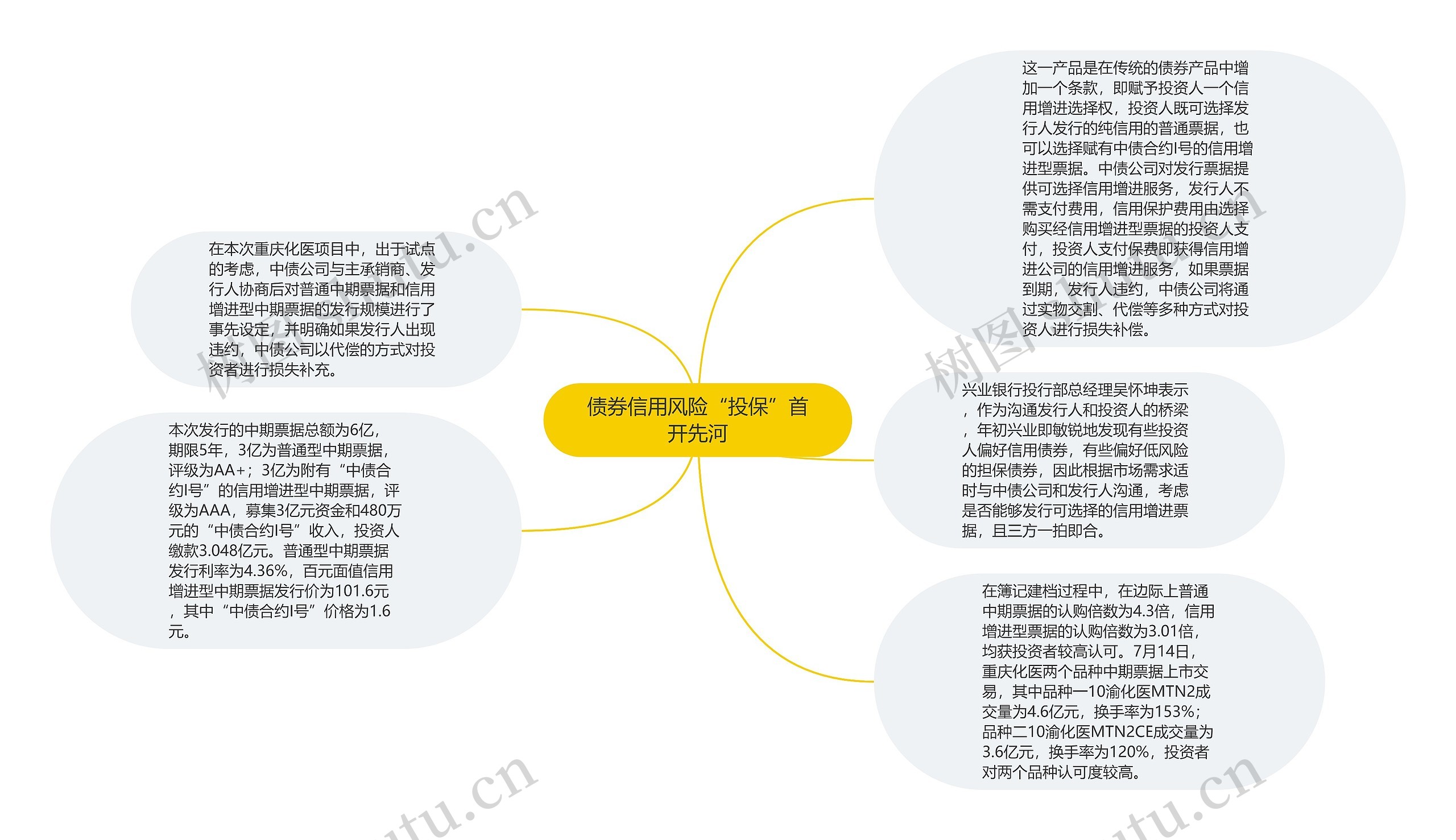 债券信用风险“投保”首开先河思维导图