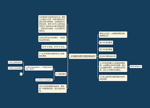 上海麦恺恩代理招商合同